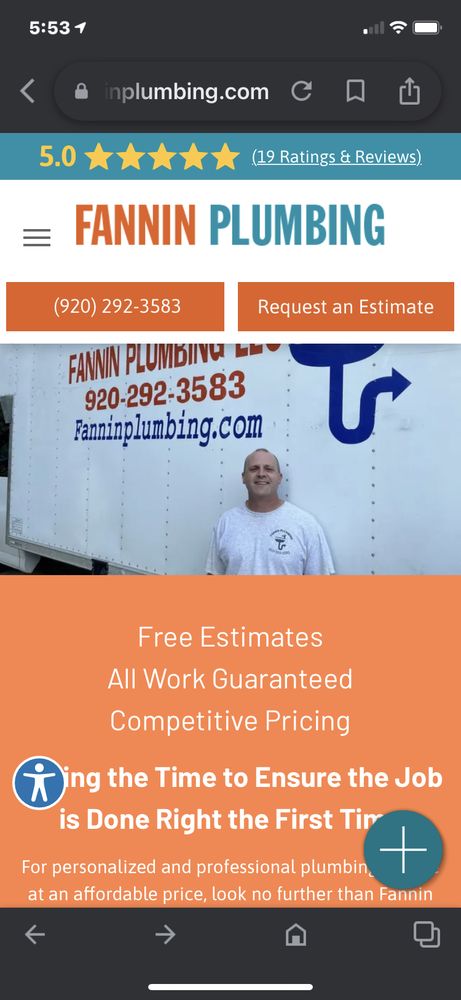 Slide of Fannin Plumbing