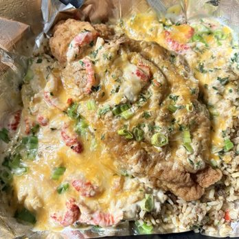 Big A’s Bando Brunch -Bar-Grill - Pic of Fish and Dirty Rice (1st time ordering) - Comfort Food Near Me - Mobile, Alabama Big A’s Bando Brunch -Bar-Grill - Pic of Fish and Dirty Rice (1st time ordering) - Comfort Food Near Me - Mobile, Alabama