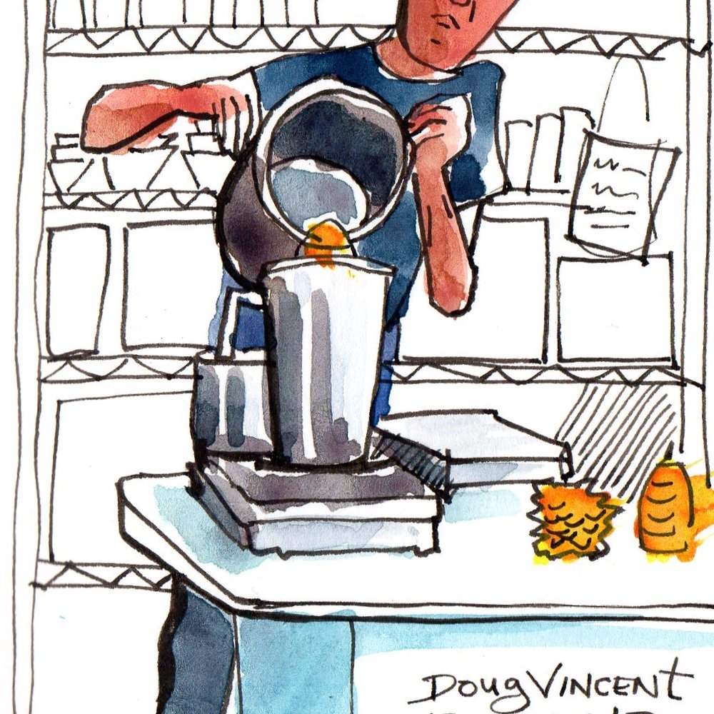 Beekind - Doug demonstrates how to prepare the wax to pour into molds. - Specialty Food Near Me - Sebastopol, California
