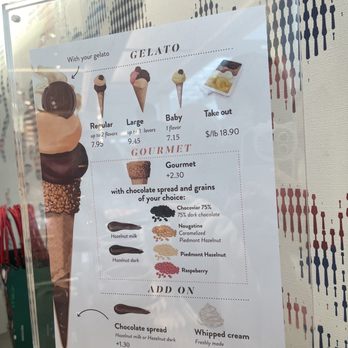 Venchi - Menu - Gelato Near Me - Santa Clara, California