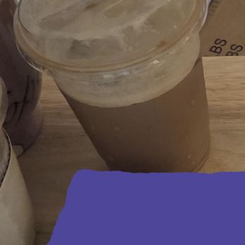 Smoking Tiger Coffee Lab - My Honey Bori Latte when I got home. Only took two sips at this point. - Coffee & Tea Near Me - Gardena, California