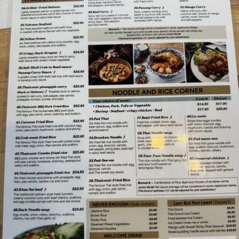 Thai Conic - Menu side 1 - Thai Near Me - Ellsworth, Maine Thai Conic - Menu side 1 - Thai Near Me - Ellsworth, Maine