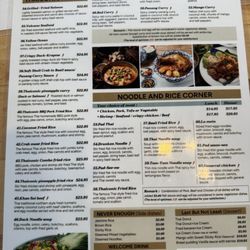 Menu side 1