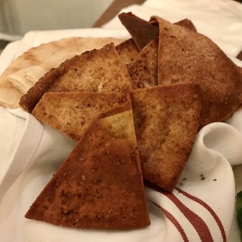 Chez Mansour - Pita chips - a little overcooked but still decent - Lebanese Near Me - Albany, California Chez Mansour - Pita chips - a little overcooked but still decent - Lebanese Near Me - Albany, California