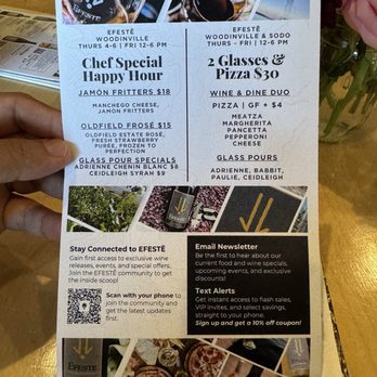 EFESTĒ - Specials - Wine Tasting Room Near Me - Woodinville, Washington EFESTĒ - Specials - Wine Tasting Room Near Me - Woodinville, Washington