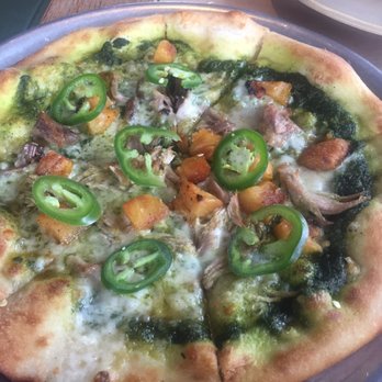 Monkeypod Kitchen - Happy hour pizza of the day : Kalua pork, macadamia nut pesto and pineapple - Hawaiian Near Me - Kapolei, Hawaii Monkeypod Kitchen - Happy hour pizza of the day : Kalua pork, macadamia nut pesto and pineapple - Hawaiian Near Me - Kapolei, Hawaii