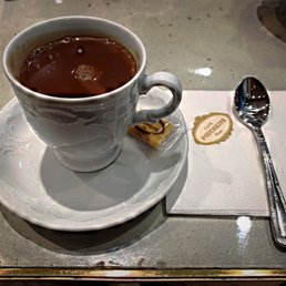 To me the best cup of hot chocolate in Paris