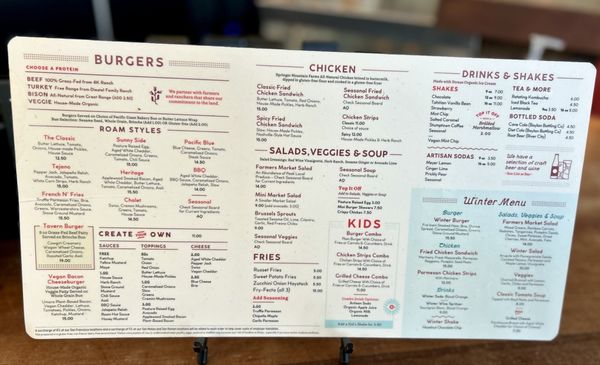 Menu photo 7 Roam Artisan Burgers San Ramon, CA