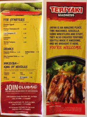 Menu photo 5 Teriyaki Madness North Las Vegas, NV Menu photo 5 Teriyaki Madness North Las Vegas, NV