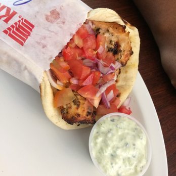 Mikonos Grill - Salmon gyro - Greek Near Me - Milpitas, California Mikonos Grill - Salmon gyro - Greek Near Me - Milpitas, California