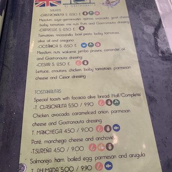 El Gastronauta - Menu - Gastropubs Near Me - Málaga, Massachusetts