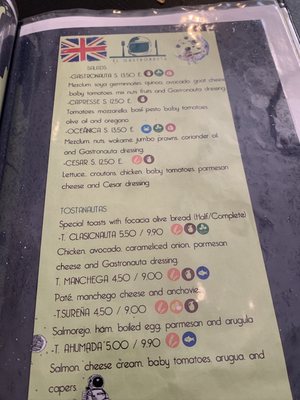 Menu photo 1 El Gastronauta Málaga, MA