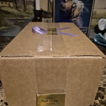 At Garden's Edge - The way in which we were to open the box - Pet Cremation Services Near Me - Alhambra, California