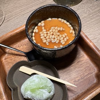 Domodomo Ko - Matcha Mochi ice cream and hojicha pudding - Japanese Near Me - Dallas, Texas