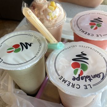 Le Creme - PMS smoothie, watermelon slushie, cantaloupe smoothie & fresh avocado with pearls - Desserts Near Me - San Jose, California