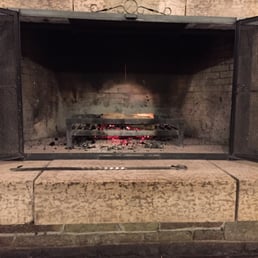 Fireplace getting some love.