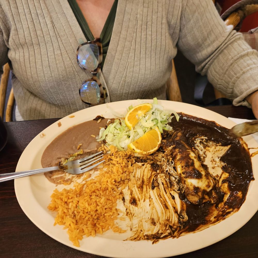 Pueblo Nuevo - Chicken and cheese mole enchiladas - Mexican Near Me - Chicago, Illinois