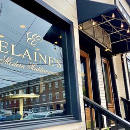 Exterior outside entrance of Elaine’s - This picture was taken by Alexandria Living Magazine! Elaine's is named after the late amazing heroic Egyptian woman Elaine Iskandar. - Alexandria, Virginia Exterior outside entrance of Elaine’s - This picture was taken by Alexandria Living Magazine! Elaine's is named after the late amazing heroic Egyptian woman Elaine Iskandar. - Alexandria, Virginia