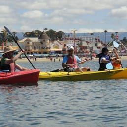 Kayaking with the Boardwalk as a backdrop Kayaking with the Boardwalk as a backdrop
