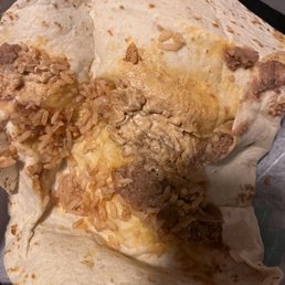 Bean and rice burrito