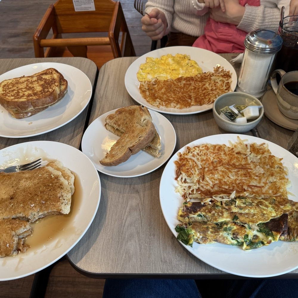 Lee's Corner Kitchen - Lee's Omelette, Classic Breakfast, a pancakes, a raspberry white chocolate muffin, and French toast. - Breakfast & Brunch Near Me - Lee, Massachusetts Lee's Corner Kitchen - Lee's Omelette, Classic Breakfast, a pancakes, a raspberry white chocolate muffin, and French toast. - Breakfast & Brunch Near Me - Lee, Massachusetts