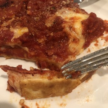 Rosati's Pizza - Uncooked dough in the "Chicago style deep dish".... - Pizza Near Me - Estero, Florida Rosati's Pizza - Uncooked dough in the "Chicago style deep dish".... - Pizza Near Me - Estero, Florida