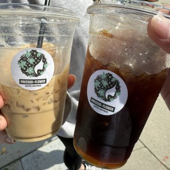 Pressed + Flower - Honey Comb Latte, Citrus cold Brew - Coffee & Tea Near Me - Azusa, California