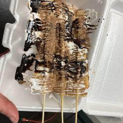 V&J’s Rolled Ice Cream - Belgian waffles