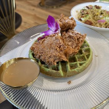 Breaking Dawn Brunch - RBF Chicken and Pandan Waffles - Breakfast & Brunch Near Me - Los Gatos, California