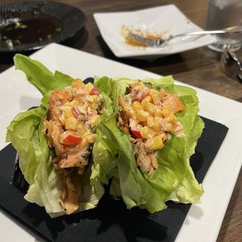 1818 Chophouse - Salmon lettuce wraps. Outstanding! - Seafood Near Me - Edwardsville, Illinois