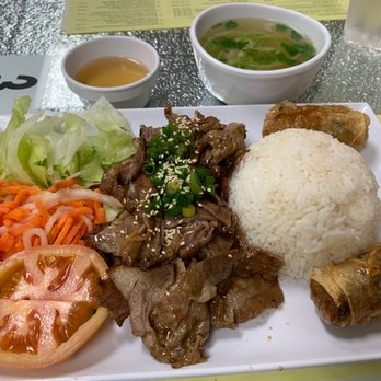 Pho Huynh Sang - Grilled Lemongrass Pork, Imperial Roll, and Rice Plate (Com Thit Nuong Cha Gio) - Vietnamese Near Me - San Francisco, California