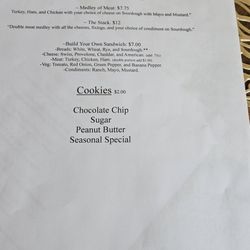 The Fox and the Fairy Tea House - Menu 3