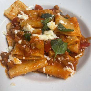 Il Chianti - Home made Paccheri with aubergines. - Wine Bars Near Me - Rome, RM