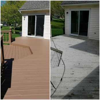 Betts Services - Power wash and stain deck - Handyman Near Me