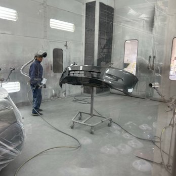 Rising Star Collision - Brand new bumper being painted :) - Body Shops Near Me - Chino, California