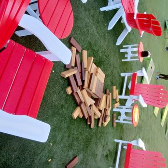 Chicken N Pickle - Big wooded blocks to play Jenga . - Pickleball Near Me - Henderson, Nevada Chicken N Pickle - Big wooded blocks to play Jenga . - Pickleball Near Me - Henderson, Nevada