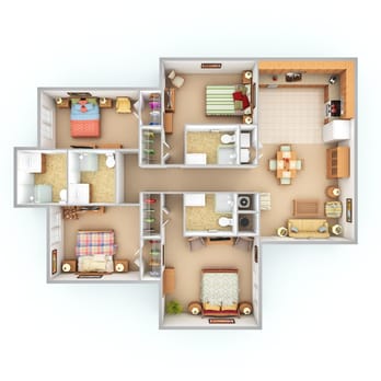 Summit At Cullowhee - 4x4 floorplan - Apartments Near Me - Cullowhee, North Carolina Summit At Cullowhee - 4x4 floorplan - Apartments Near Me - Cullowhee, North Carolina