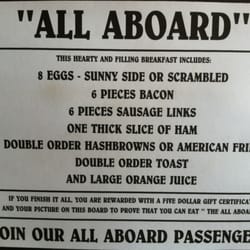 Railway Junction Restaurant - Try the "All Aboard" challenge if you've got a big appetite...