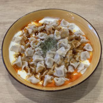 Dolma Mediterranean Cuisine - Manti!! (Turkish dumplings) - Mediterranean Near Me - Brookline, Massachusetts Dolma Mediterranean Cuisine - Manti!! (Turkish dumplings) - Mediterranean Near Me - Brookline, Massachusetts