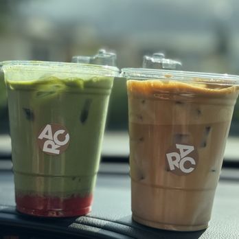 Arc Coffee - Strawberry Matcha & Honey Butter iced Latte - Coffee & Tea Near Me - Buena Park, California Arc Coffee - Strawberry Matcha & Honey Butter iced Latte - Coffee & Tea Near Me - Buena Park, California
