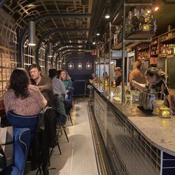 Astoria DC - Interior dining space. Narrow but really nice on the inside.
