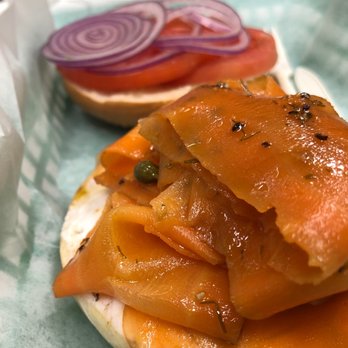 Savory Leaf Cafe - "Lox" of love bagel - Comfort Food Near Me - Lawrence, New Jersey
