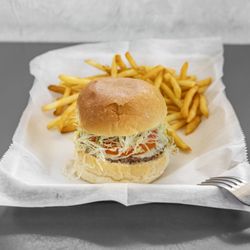 Pizza Corner and Curry House - Hamburger and Fries