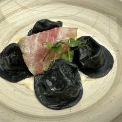 Restaurant Albergo Lenno - Black ravioli