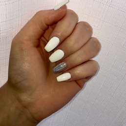 White and holographic acrylic White and holographic acrylic