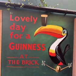 The Bricklayer's Arms - The sign out back