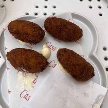 BAR Casa Tino - Croquetas filled with some creamy fishy substance - Cadiz, California