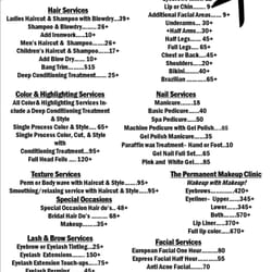Laura & Company - Laura & Co Salon Menu