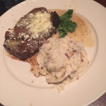 The Chop House - Friend's 10 oz ribeye w/ blue cheese butter, mashed potatoes - Steakhouses Near Me - Augusta, Georgia The Chop House - Friend's 10 oz ribeye w/ blue cheese butter, mashed potatoes - Steakhouses Near Me - Augusta, Georgia