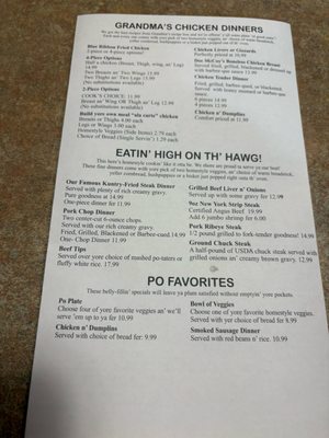 Menu photo 5 PO Folks Lynn Haven, FL